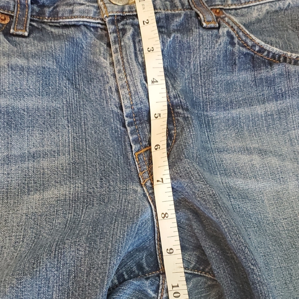 Lucky Brand Dungarees Classic Fit Crop Jeans Womens Size 30 Blue Medium Wash 08 - Picture 5 of 15